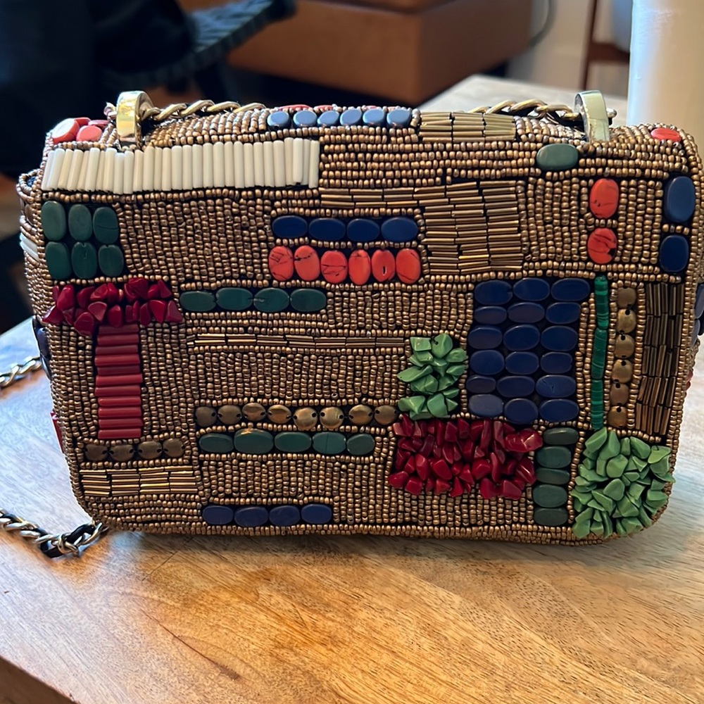 purificacion garcia beaded purse